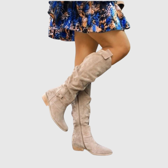 Noriel | Elegant Knee-High Leather Boots