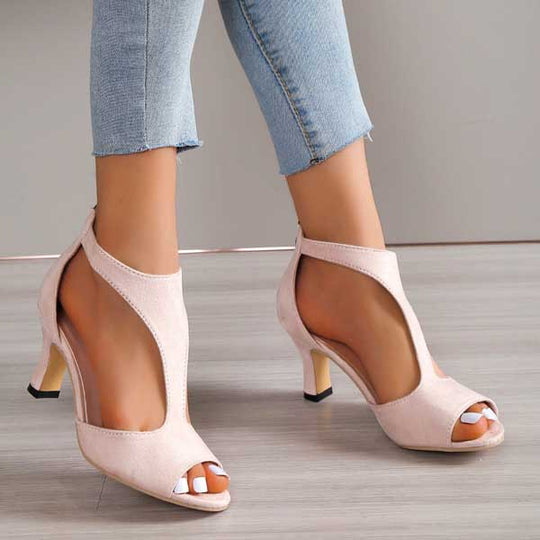 Clarisse | Cutout Peep Toe Heels